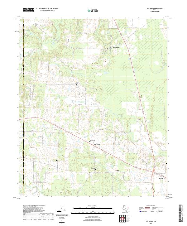 Oak Grove topographic map thumbnail