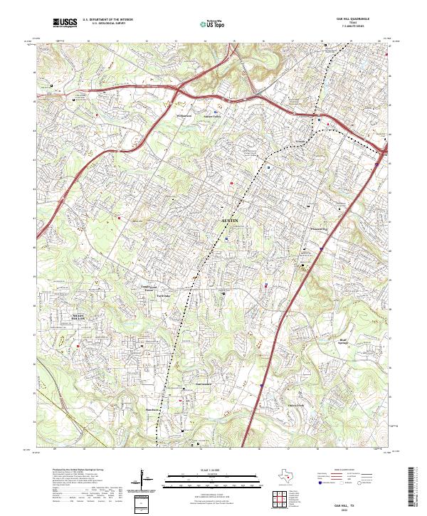 Oak Hill topographic map thumbnail
