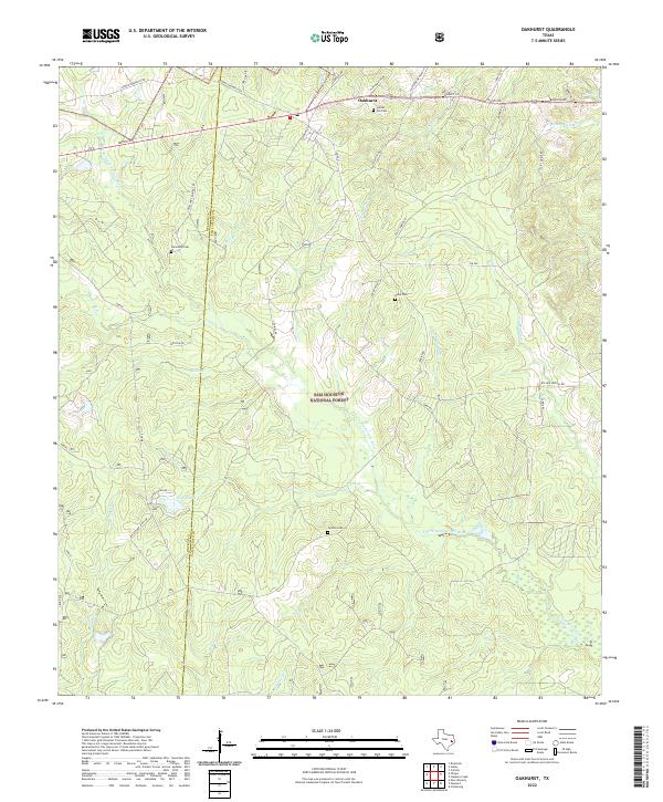 Oakhurst 2022 topographic map thumbnail