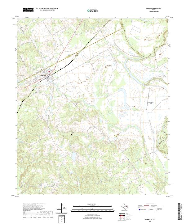 Oakwood 2022 topographic map thumbnail