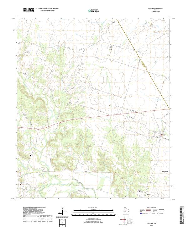 Oglesby topographic map thumbnail
