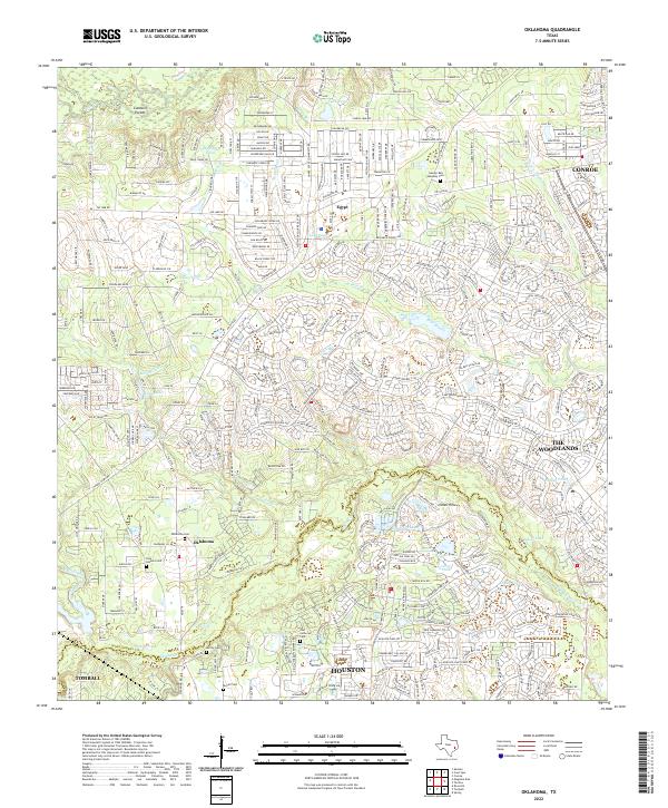 Oklahoma topographic map thumbnail