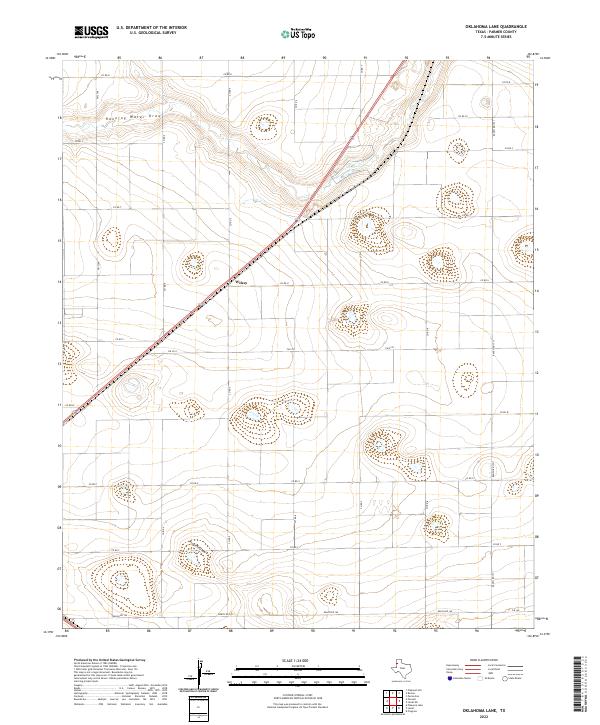 Oklahoma Lane topographic map thumbnail