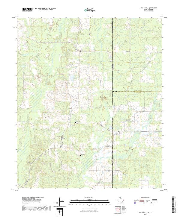 Old Panola topographic map thumbnail
