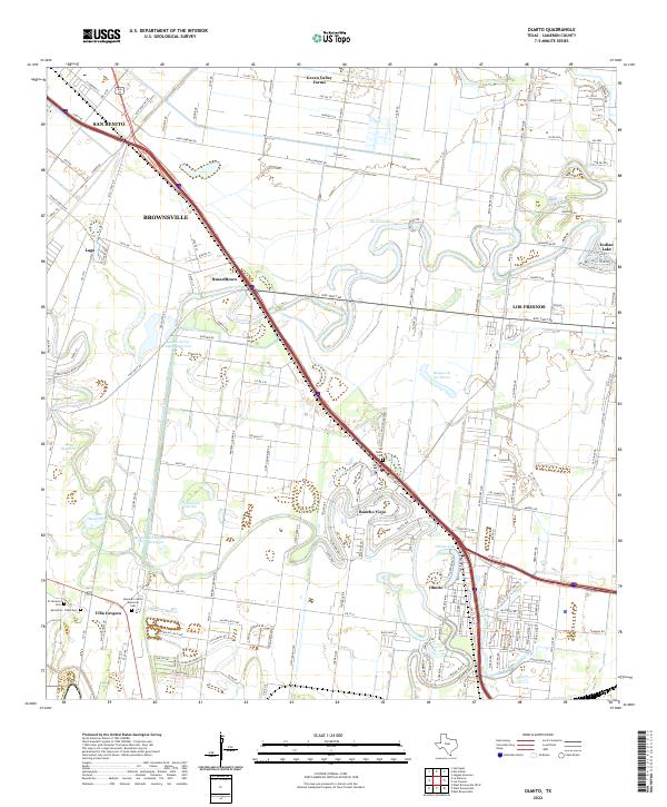 Olmito topographic map thumbnail