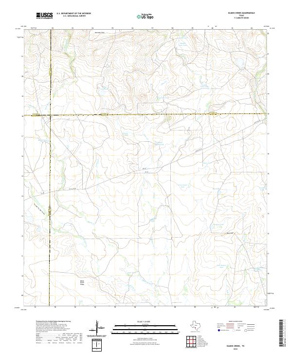 Olmos Creek 2022 topographic map thumbnail