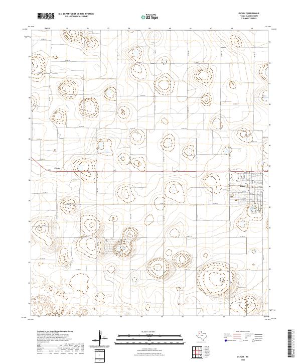 Olton 2022 topographic map thumbnail
