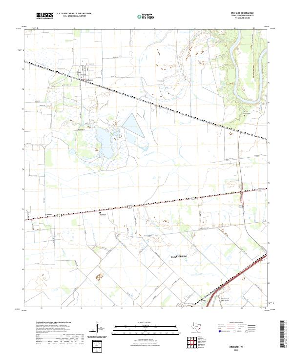 Orchard topographic map thumbnail