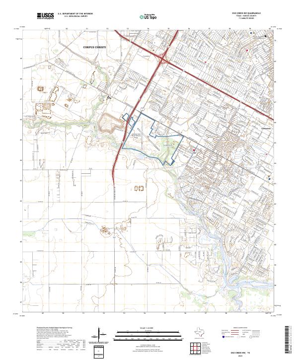 Oso Creek NW 2023 topographic map thumbnail
