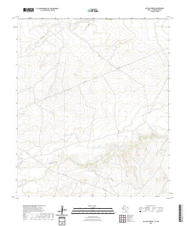 Outlaw Spring topographic map thumbnail