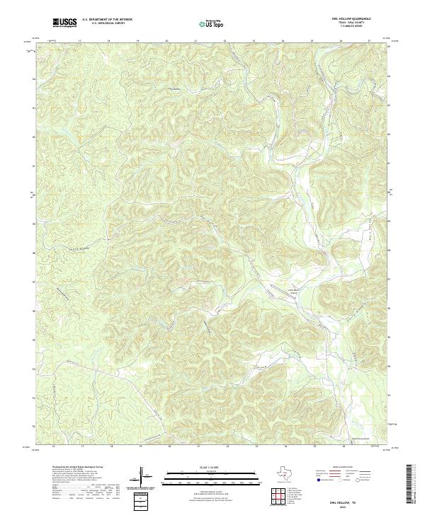 Owl Hollow topographic map thumbnail