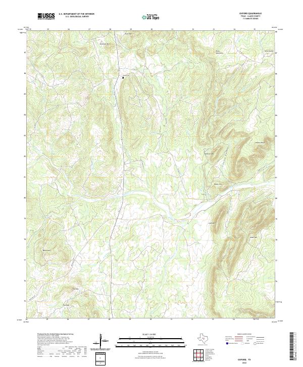 Oxford topographic map thumbnail