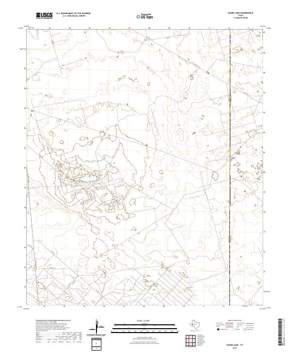 Ozark Lake topographic map thumbnail