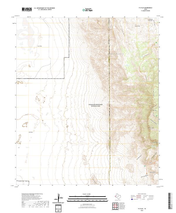 P X Flat 2022 topographic map thumbnail