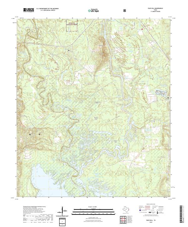 Pace Hill topographic map thumbnail