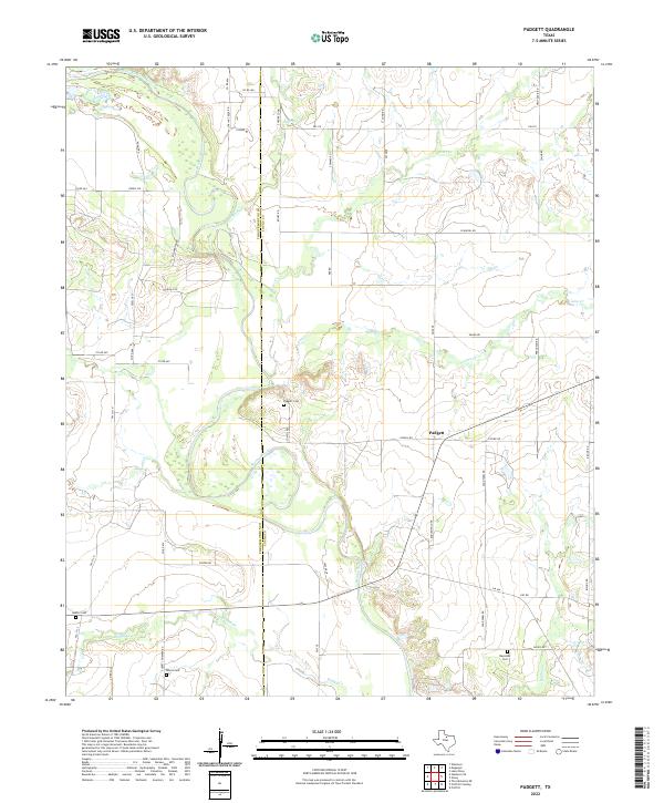 Padgett topographic map thumbnail