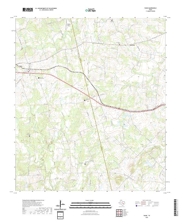 Paige 2022 topographic map thumbnail