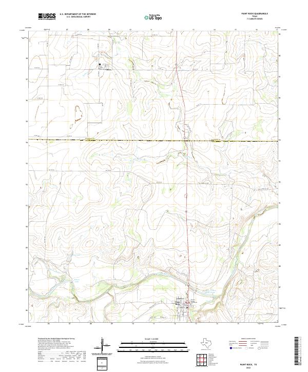 Paint Rock topographic map thumbnail