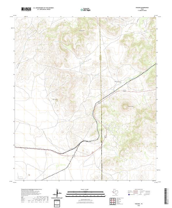 Paisano topographic map thumbnail