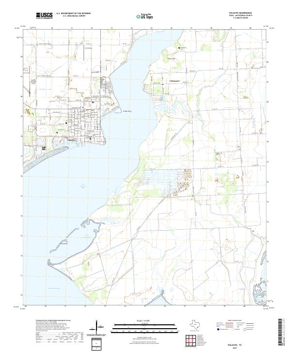 Palacios topographic map thumbnail