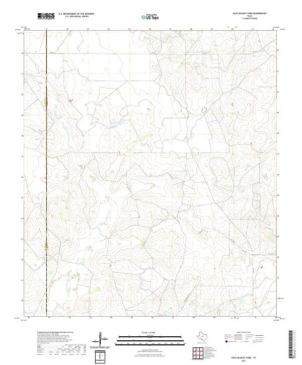 Palo Blanco Tank topographic map thumbnail