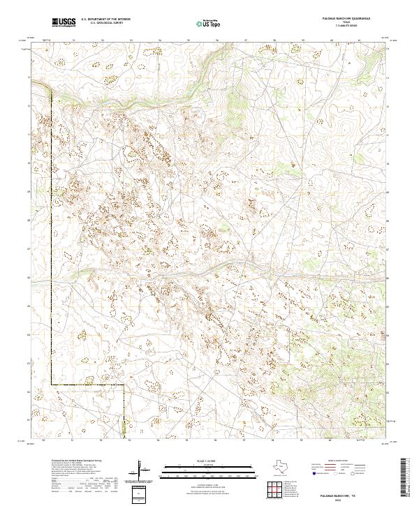 Palomas Ranch NW topographic map thumbnail