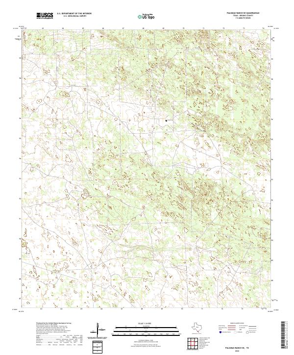 Palomas Ranch SE topographic map thumbnail