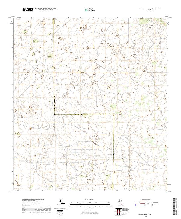 Palomas Ranch SW topographic map thumbnail