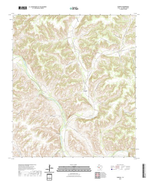 Pandale 2022 topographic map thumbnail