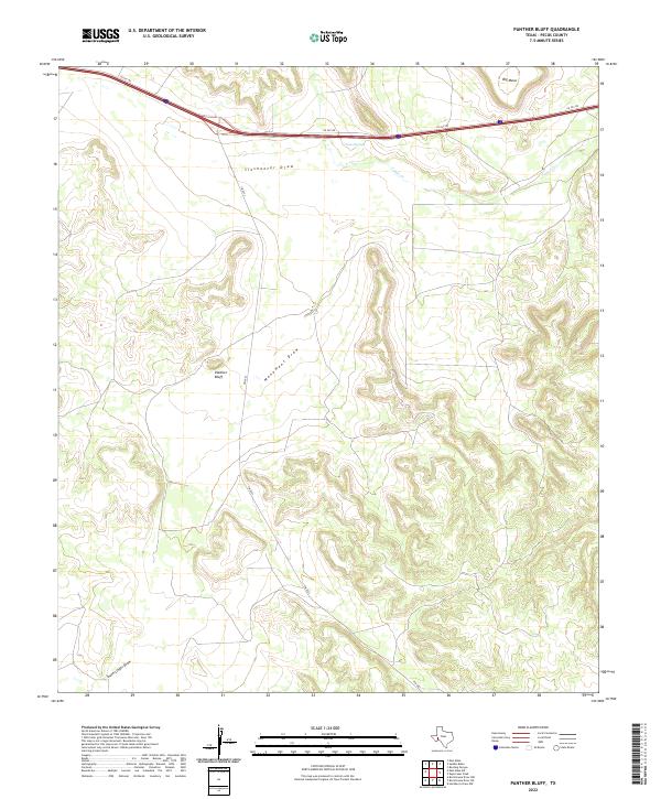 Panther Bluff 2022 topographic map thumbnail