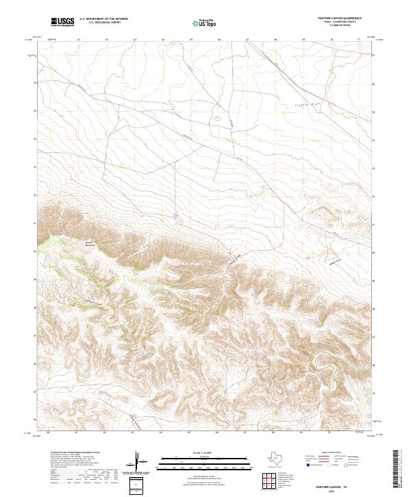 Panther Canyon topographic map thumbnail