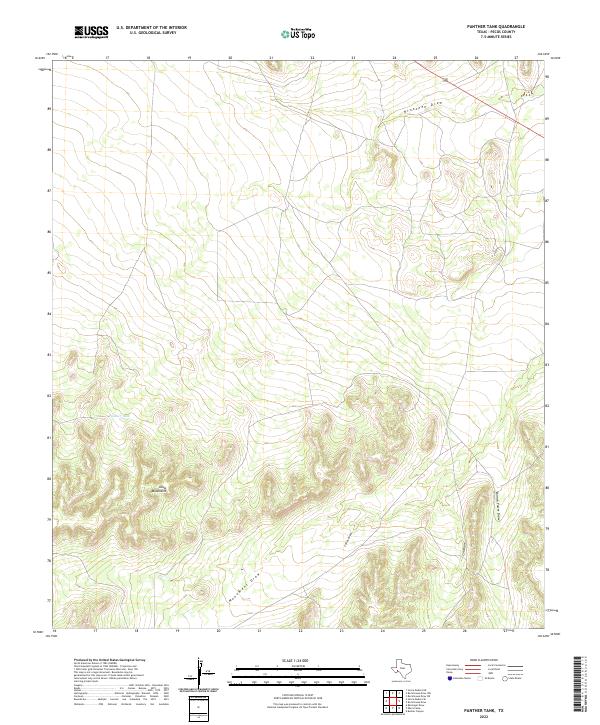 Panther Tank 2022 topographic map thumbnail