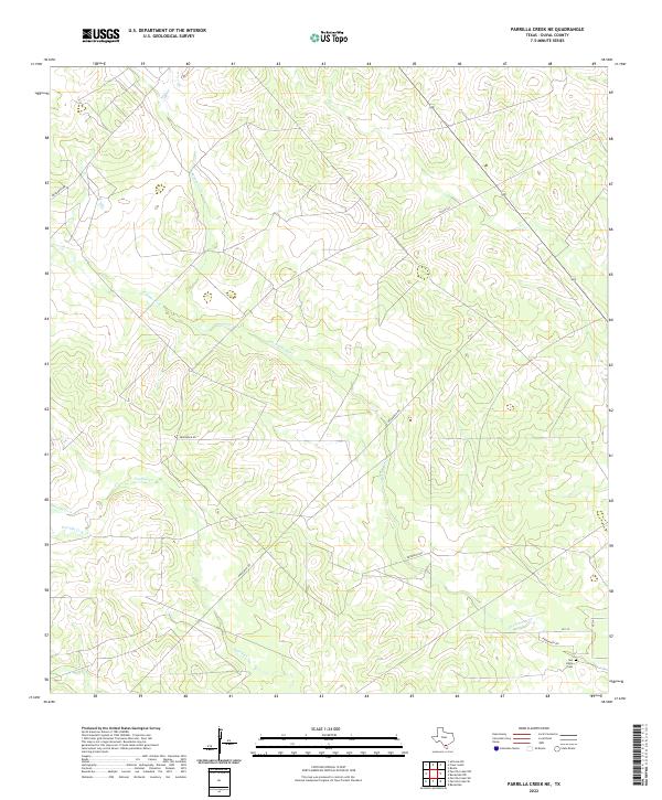 Parrilla Creek NE topographic map thumbnail