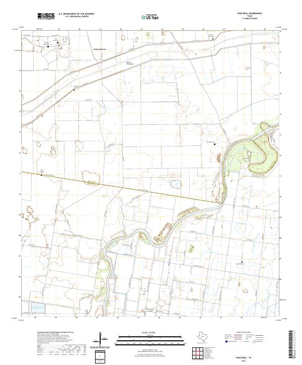 Paso Real topographic map thumbnail