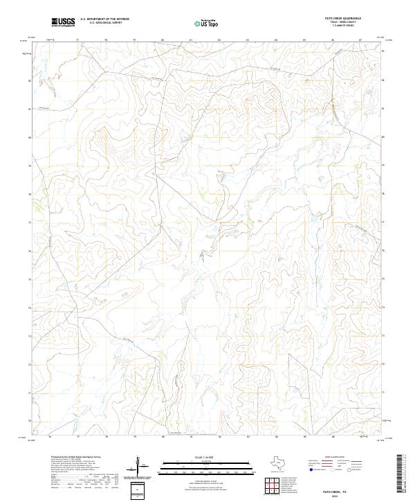 Pato Creek 2022 topographic map thumbnail