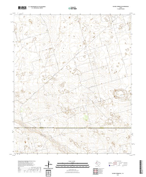 Paynes Corner SE topographic map thumbnail
