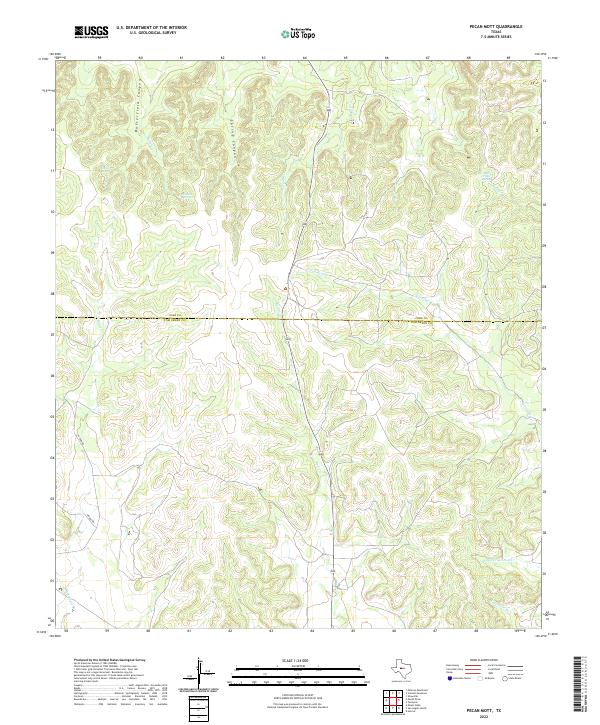 Pecan Mott 2022 topographic map thumbnail