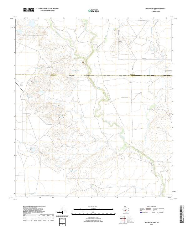 Peloncillo Peak topographic map thumbnail