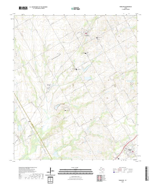 Penelope topographic map thumbnail