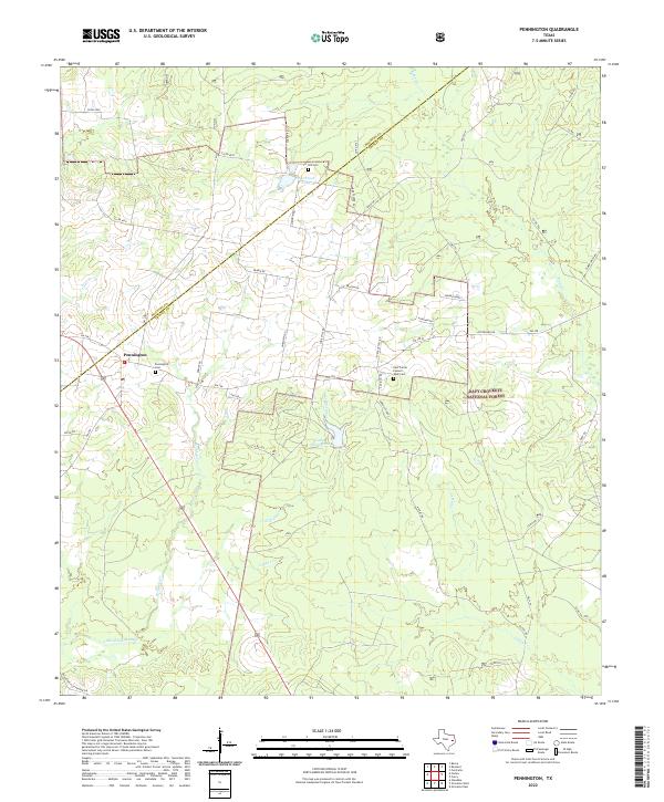 Pennington topographic map thumbnail