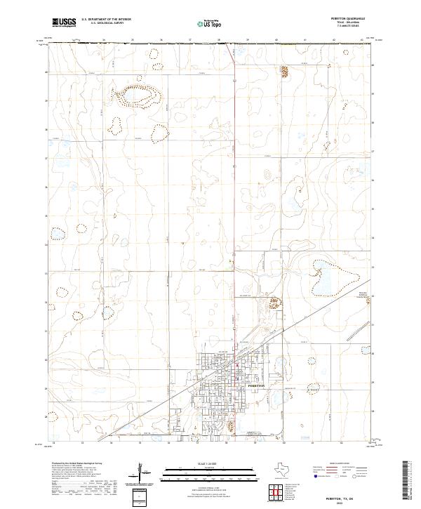 Perryton topographic map thumbnail
