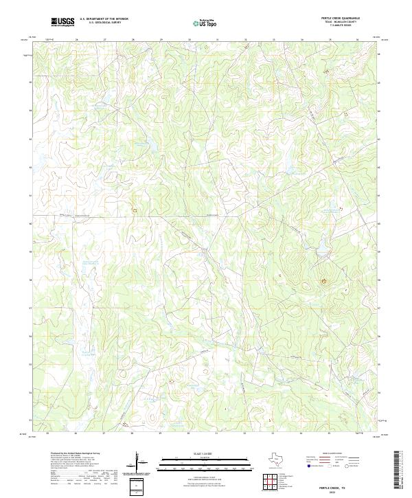 Pertle Creek topographic map thumbnail