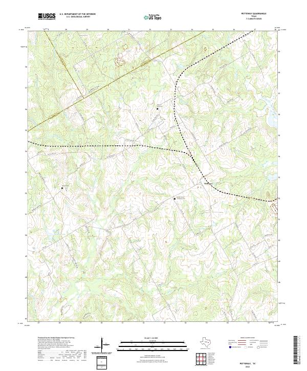 Petteway topographic map thumbnail