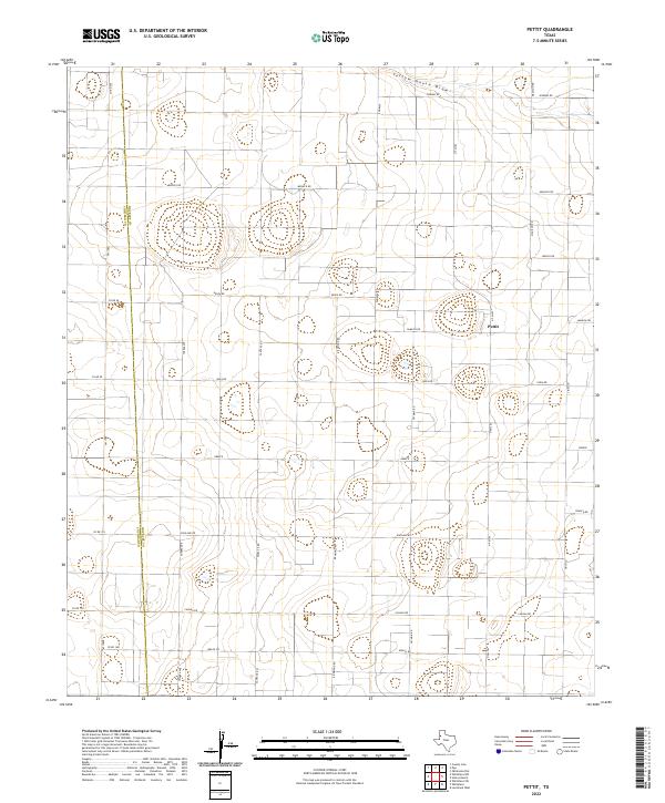 Pettit topographic map thumbnail