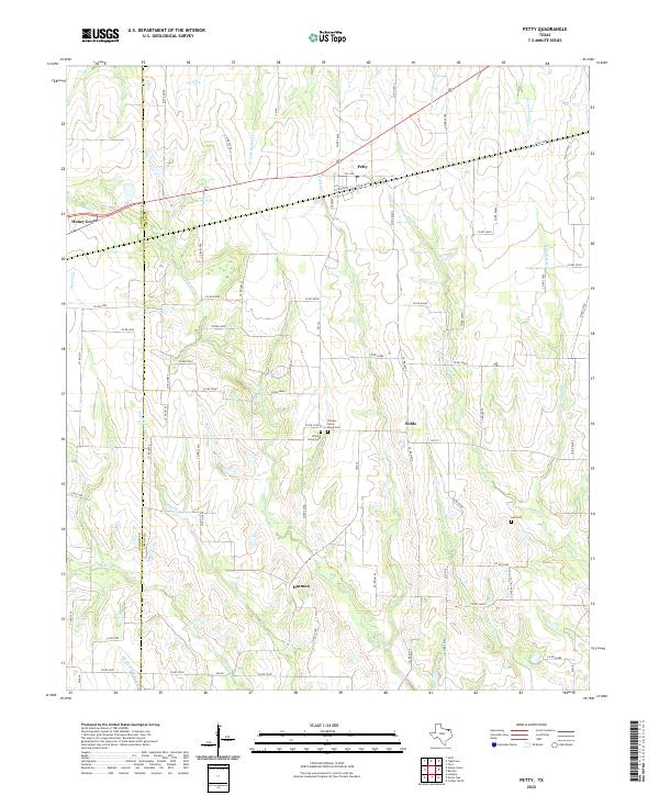 Petty topographic map thumbnail