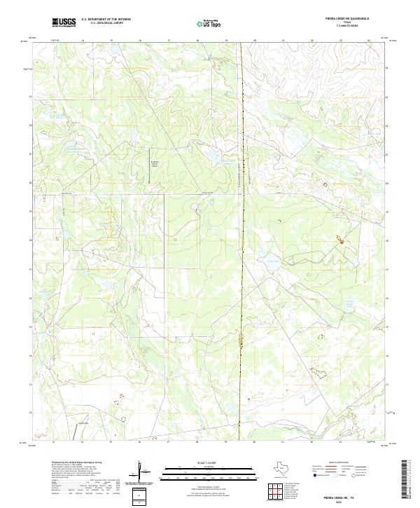 Piedra Creek NE topographic map thumbnail