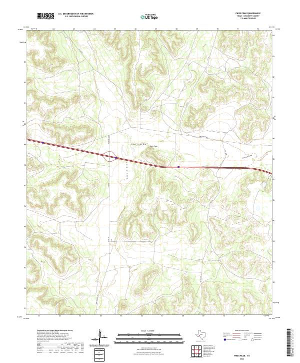 Pikes Peak topographic map thumbnail