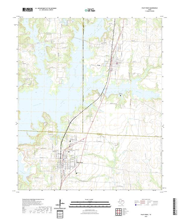 Pilot Point topographic map thumbnail