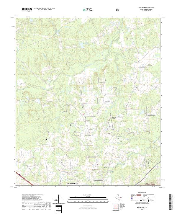 Pine Prairie topographic map thumbnail