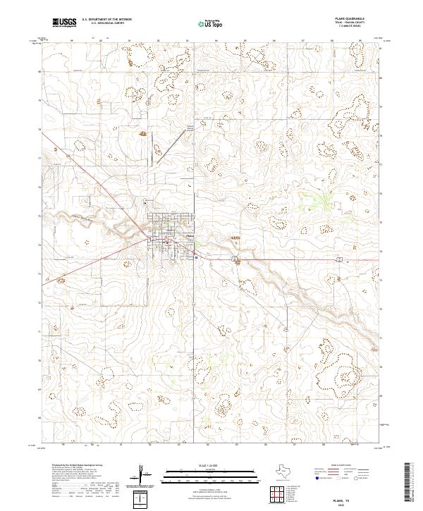 Plains topographic map thumbnail